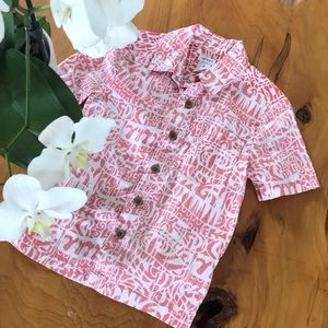 Carter’s Light Red Hawaiian Shirt